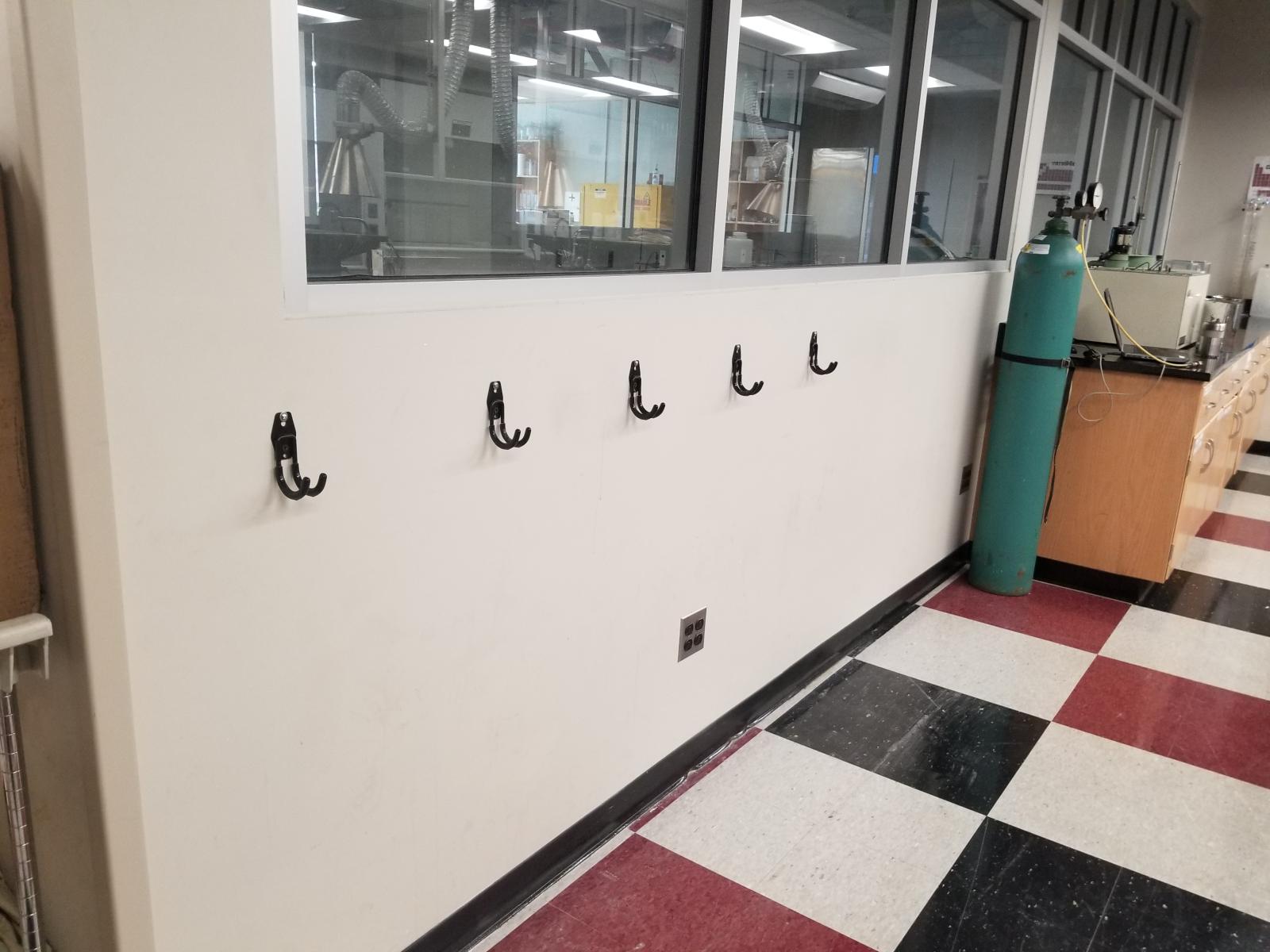 More backpack hooks installed