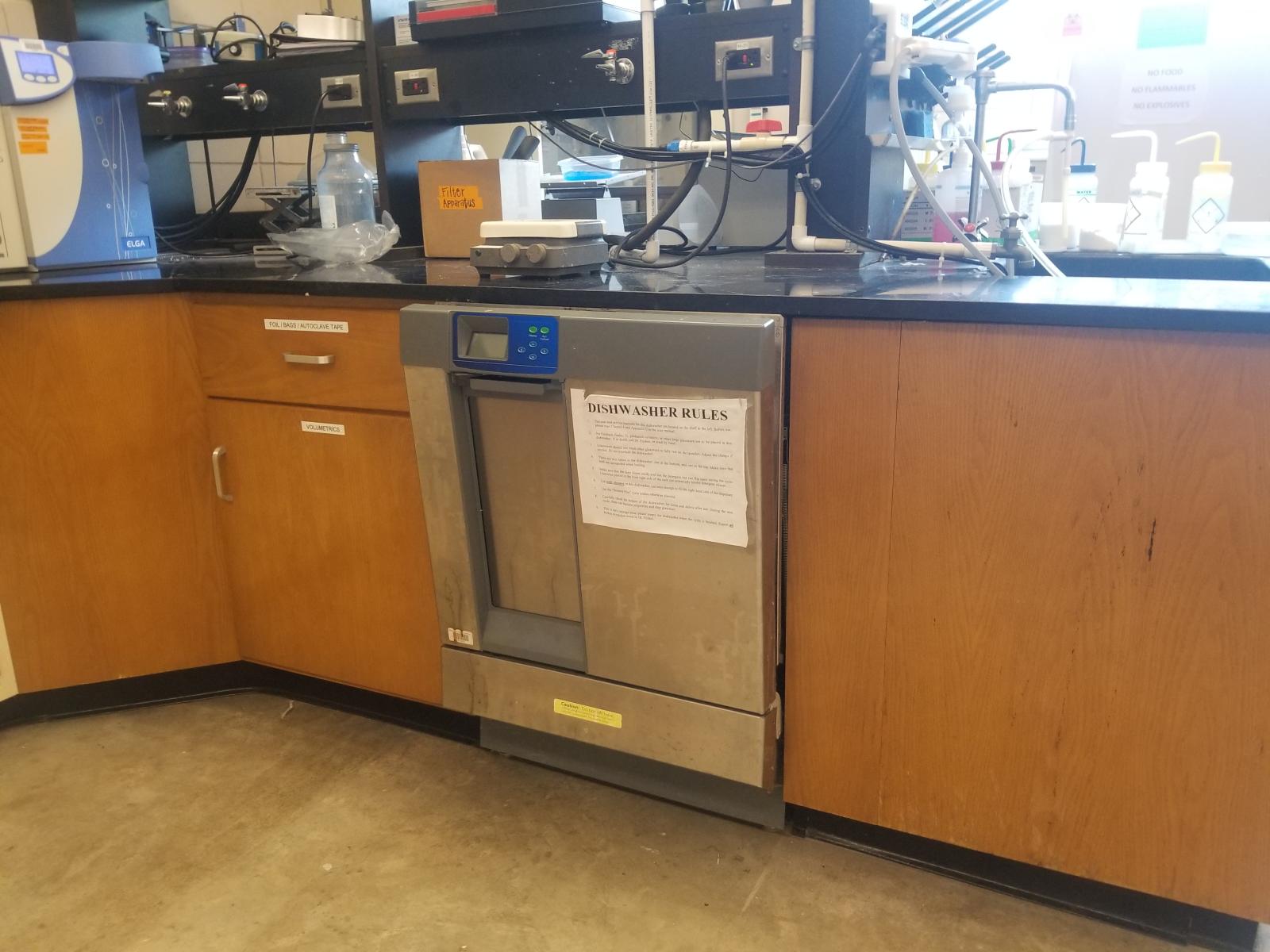 Installed dishwasher