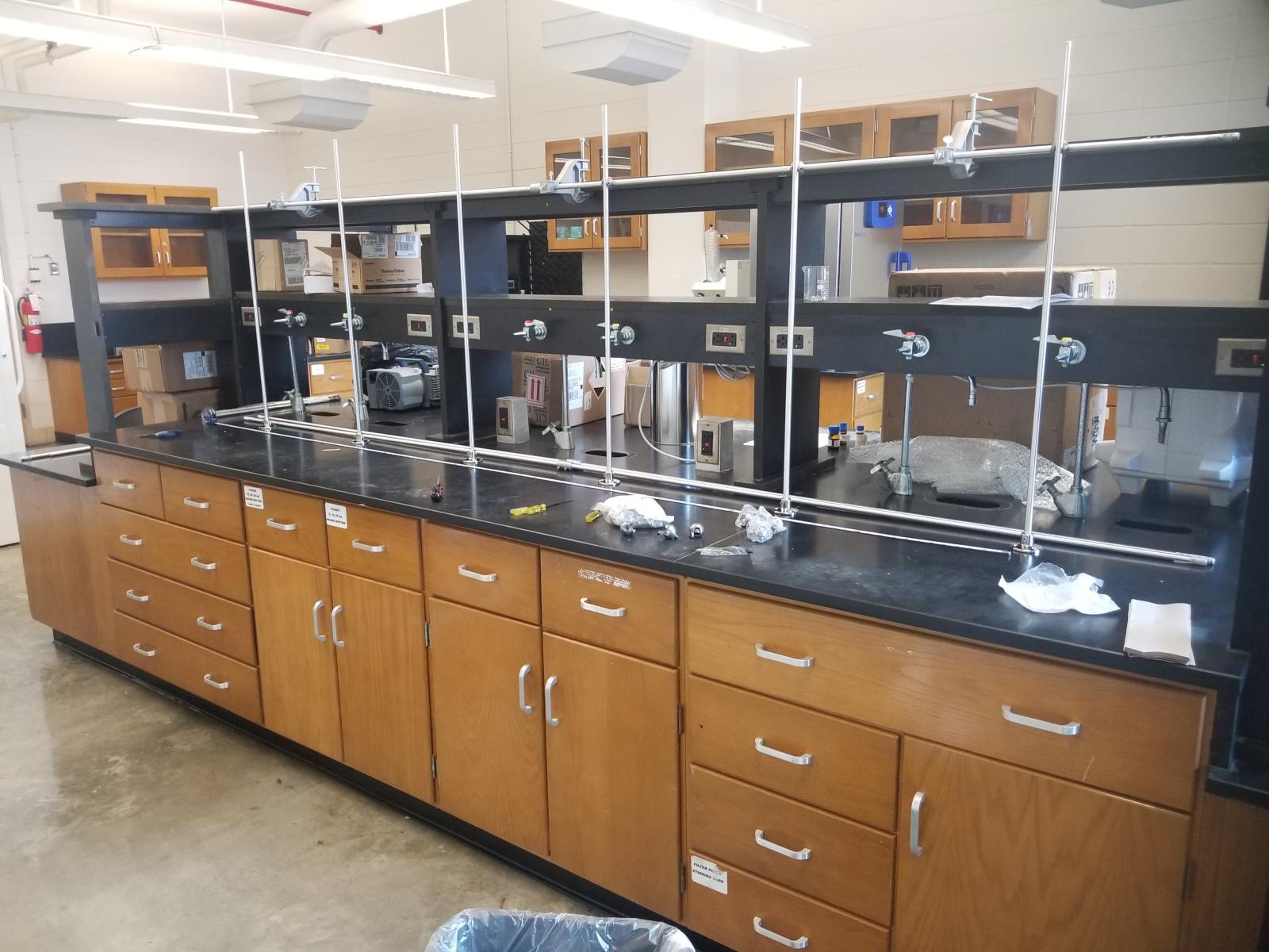 Putting together lab lattice.