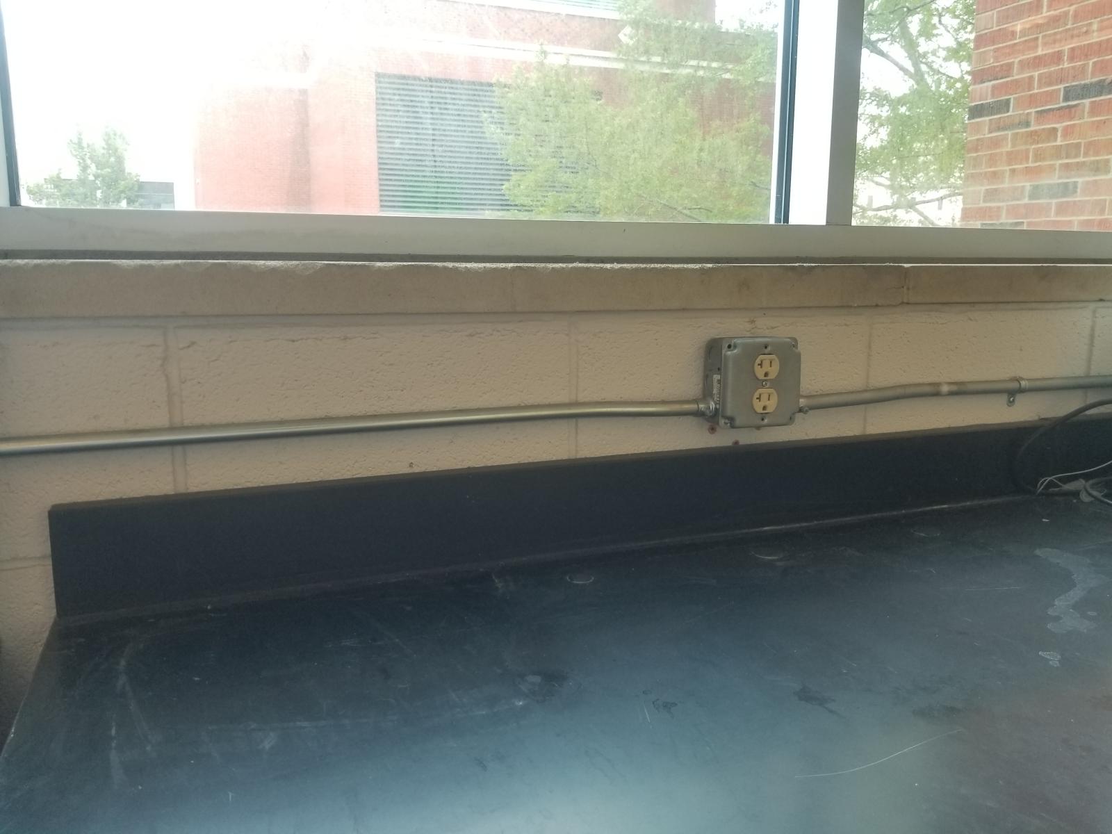 New outlets and conduit.