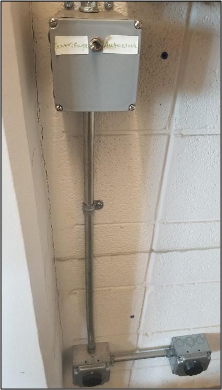 Selector switch installed