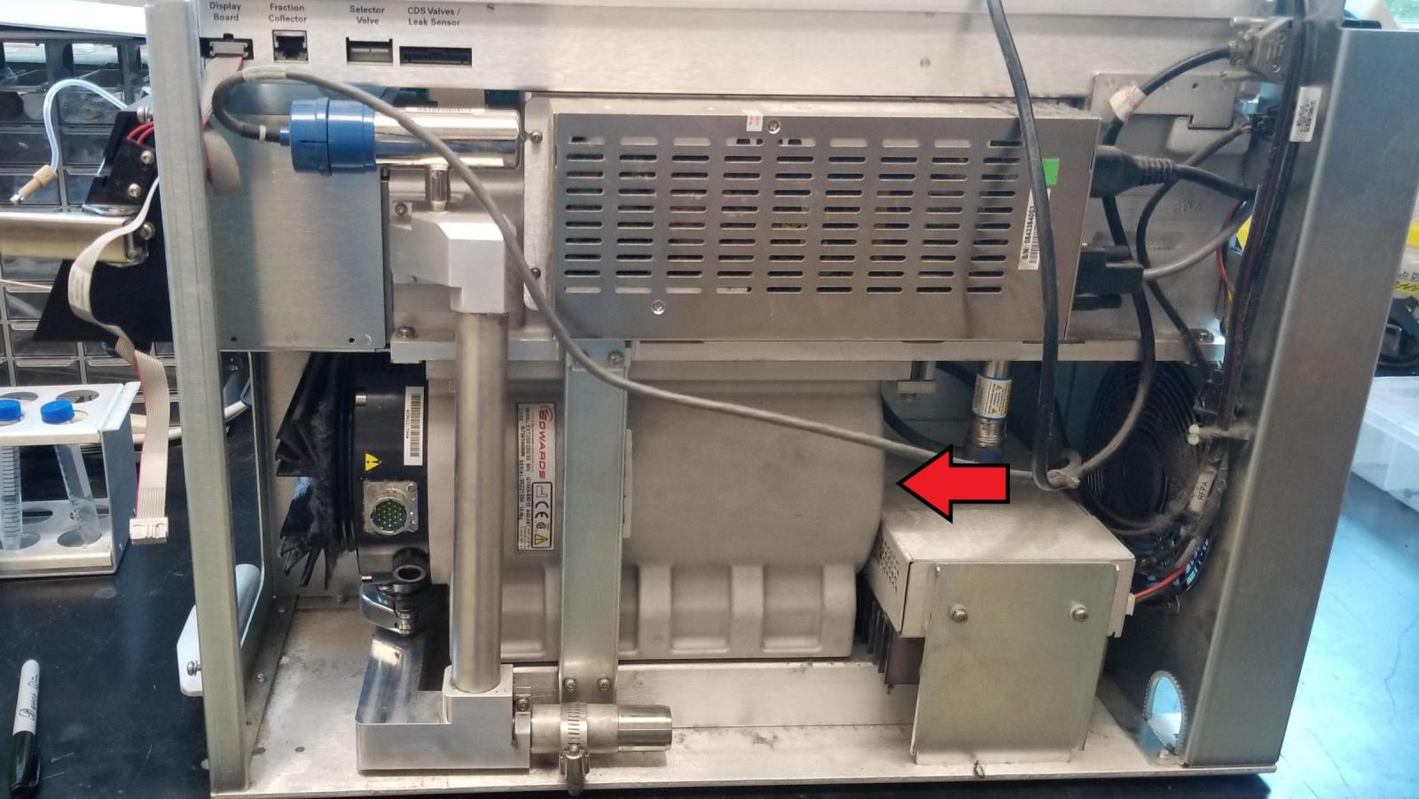 Replaced turbopump inside LC-MS