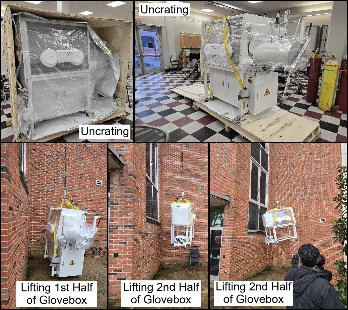 Moving Glovebox to 2nd Floor of Hand Lab